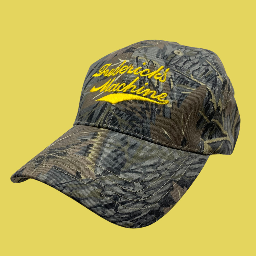 Frederick's Machine Strapback Cap Dad Hat Camo Camouflage 100% Cotton